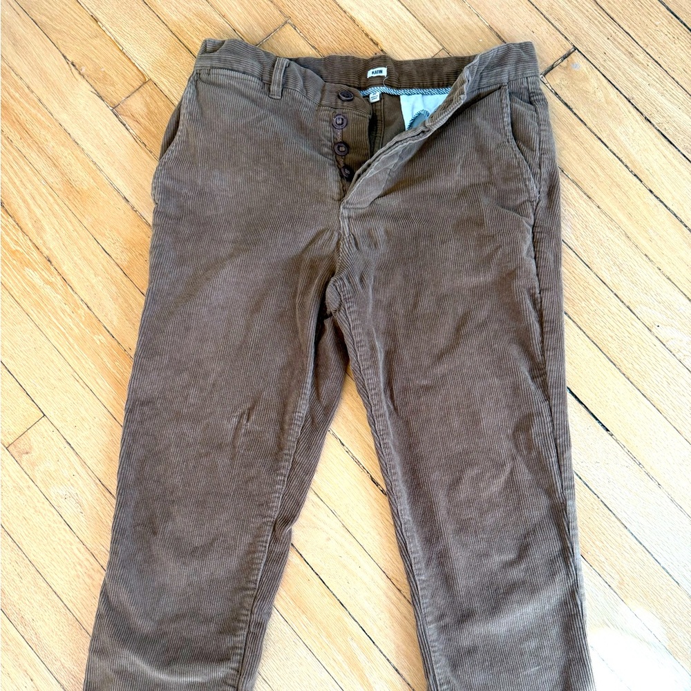 KATIN Men’s Corey Brown corduroy pants size 30 EUC